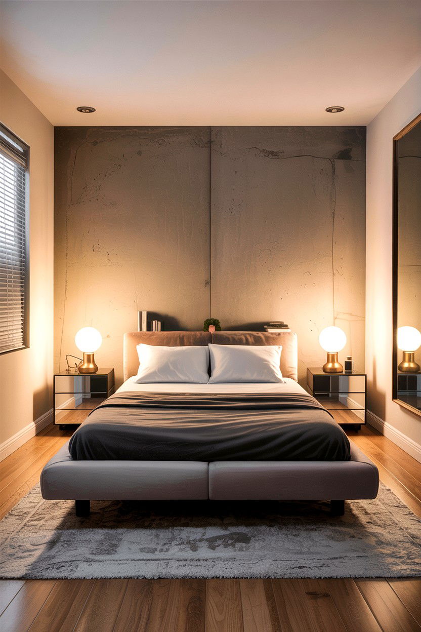 Small Concrete Bedroom - 30 concrete wall bedroom ideas