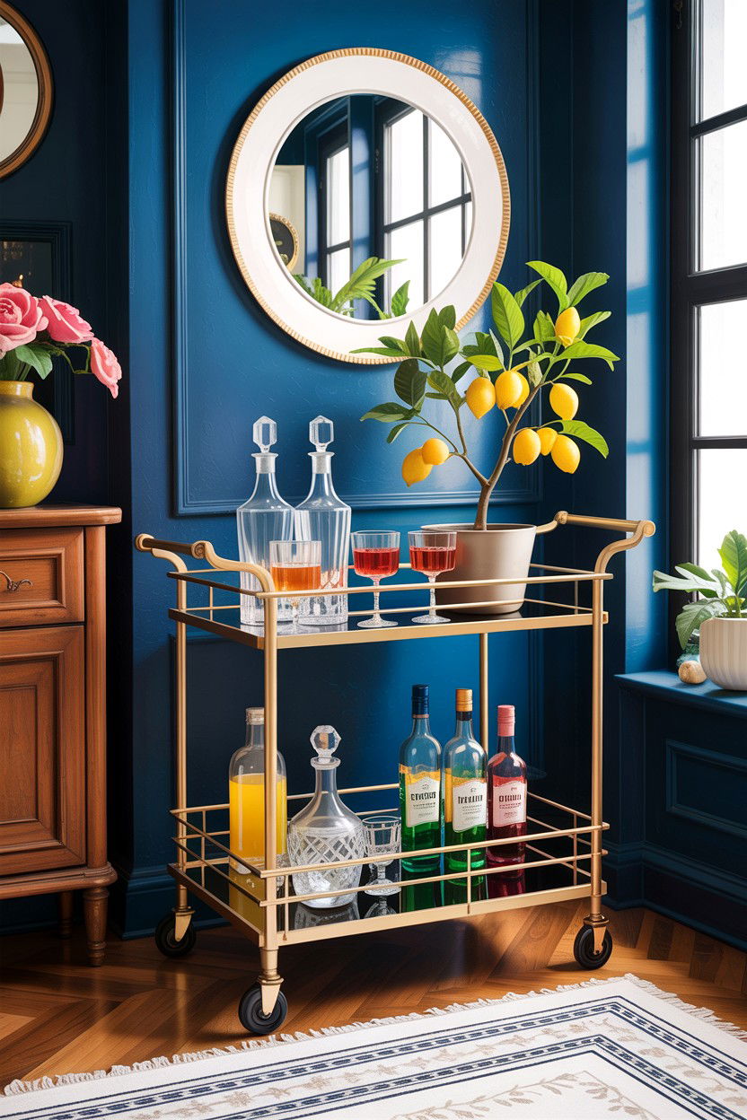 Small Dining Room Bar Cart - 30 small dining room space storage ideas