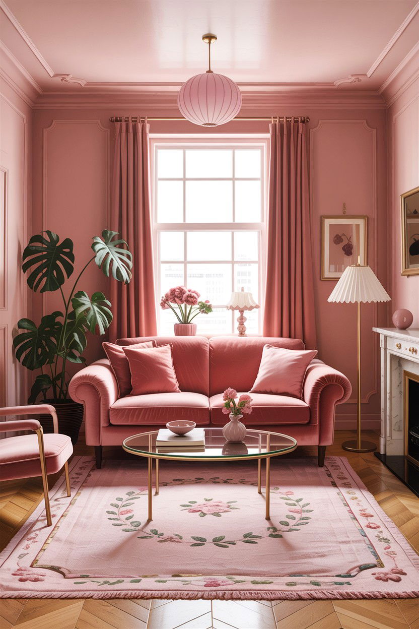Small Dusty Rose Living Room - 30 dusty rose living room ideas