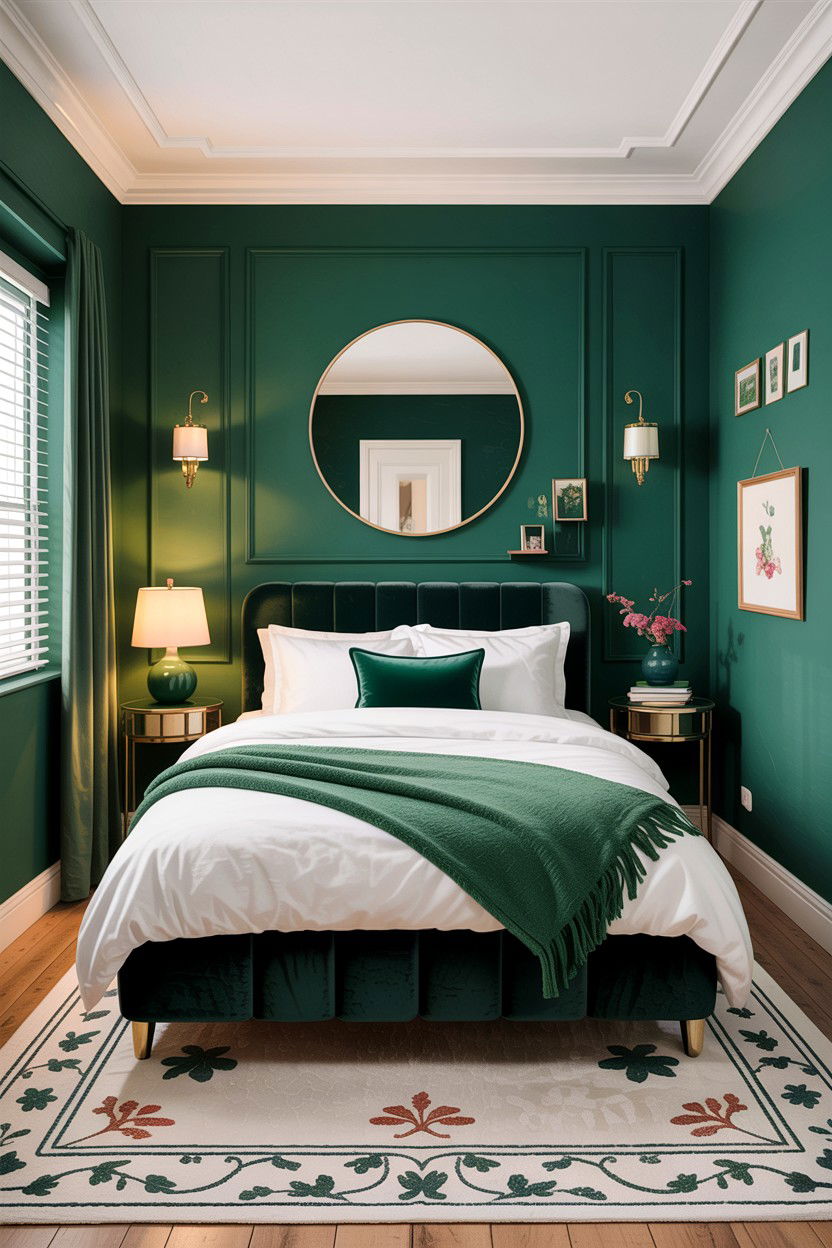 Small Emerald Green Bedroom - 30 emerald bedroom ideas