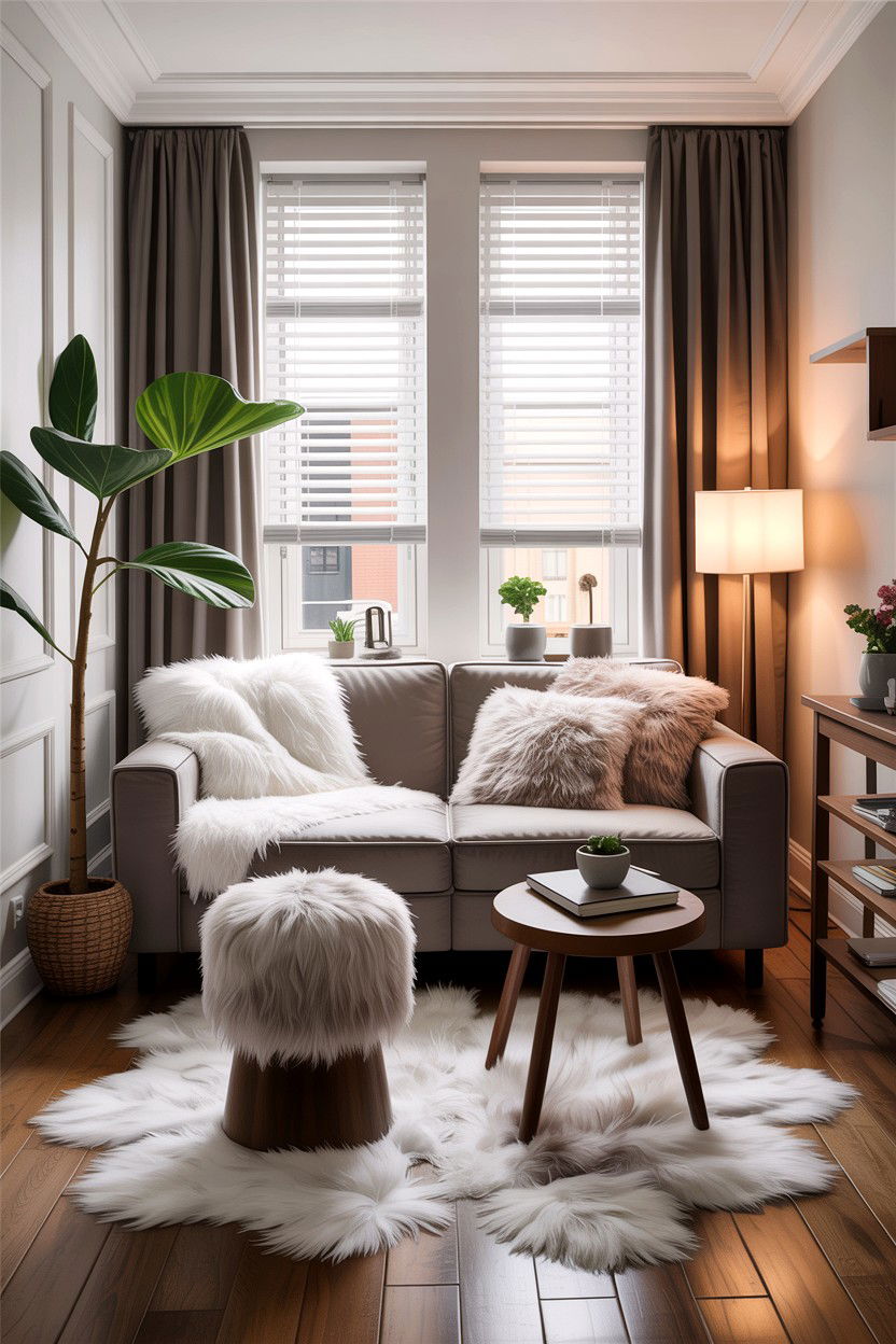Small Faux Fur Living Room - 30 faux fur living room ideas