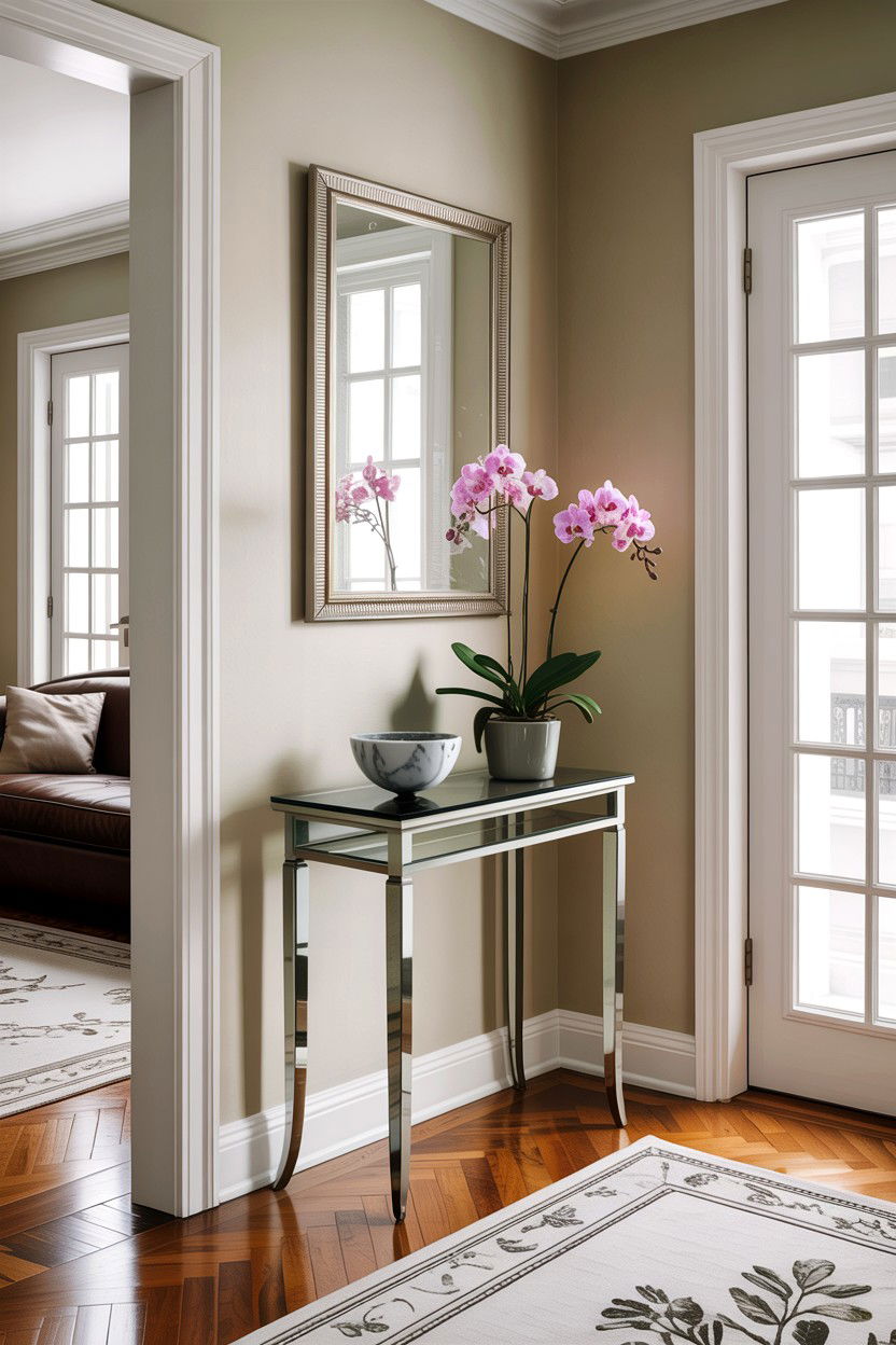 Small Glass Entryway Table - 30 living room glass furniture ideas