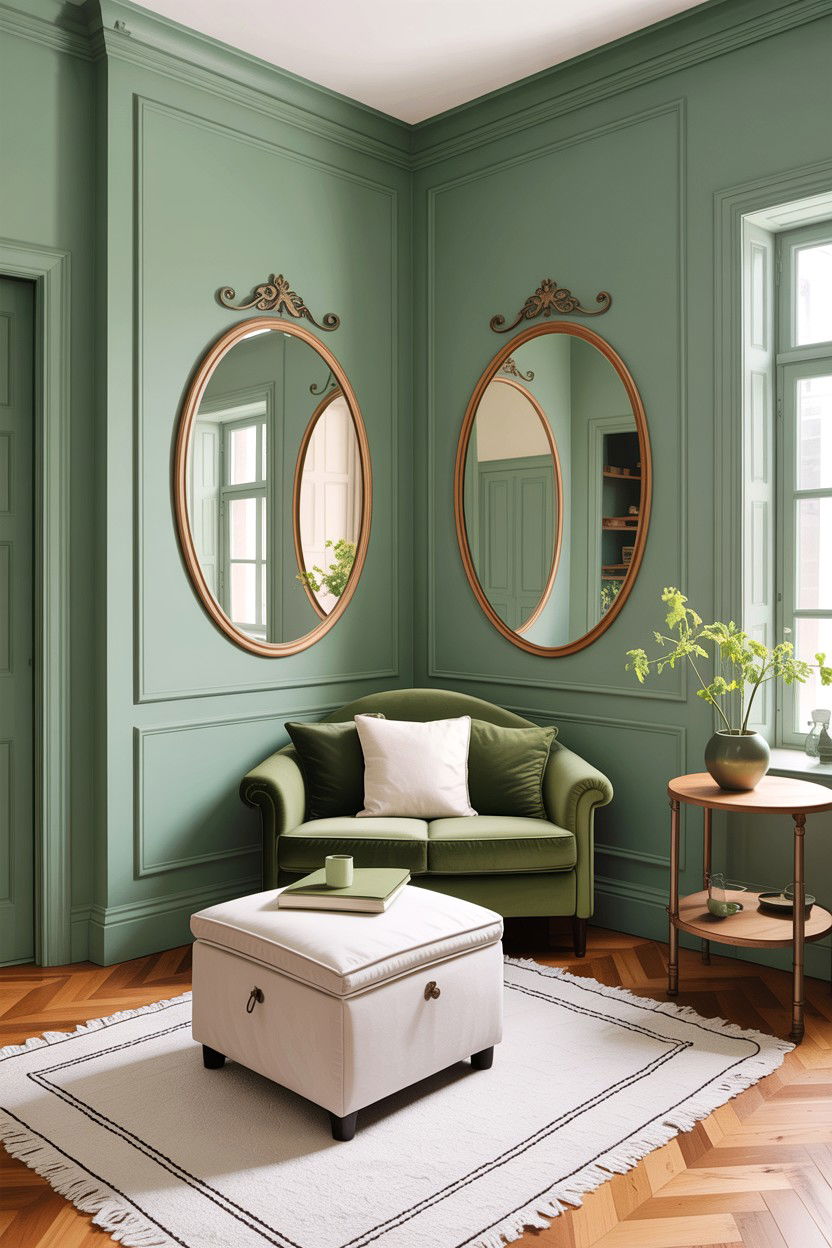 Small Green White Living Room - 30 green and white living room ideas