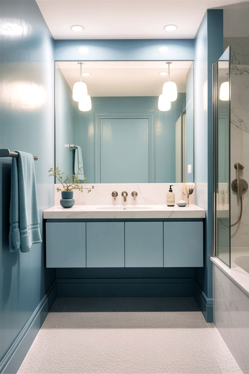 Small Light Blue Bathroom - 30 light blue bathroom ideas