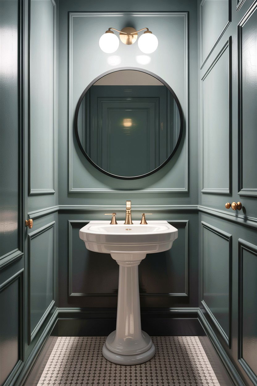 Small Powder Room - 30 downstairs bathroom ideas