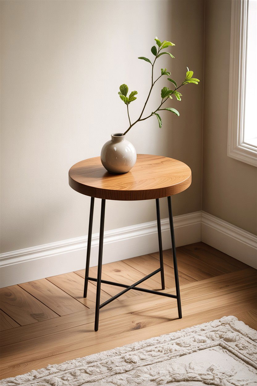 Small Round Side Table - 30 living room accent table ideas