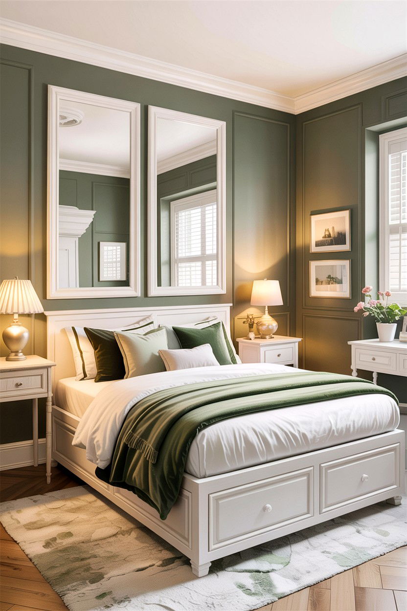Small Sage White Bedroom - 30 sage and white bedroom ideas