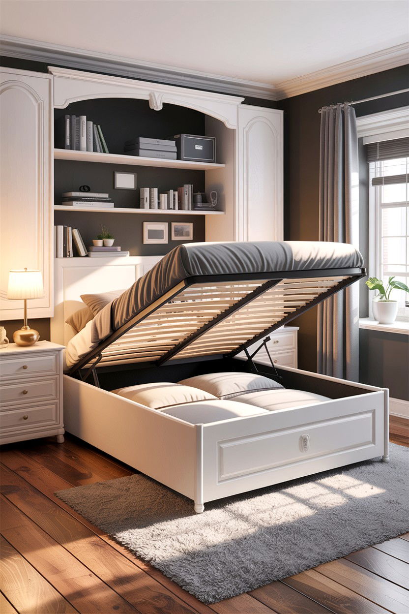 Small Storage Bed - 30 bedroom built-in beds