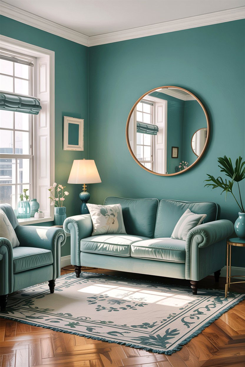Small Teal Living Room - 30 teal living room design ideas
