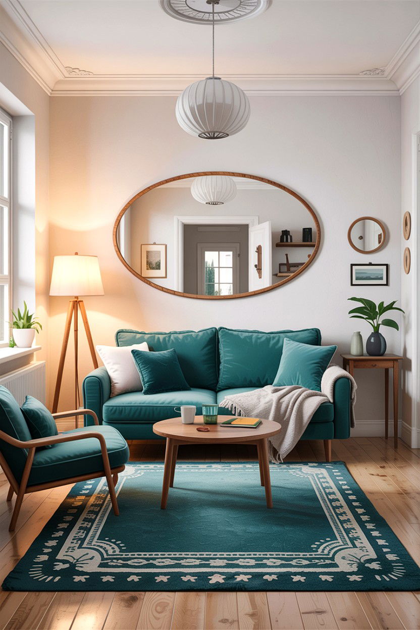 Small Teal Living Room - 30 scandinavian teal living room ideas