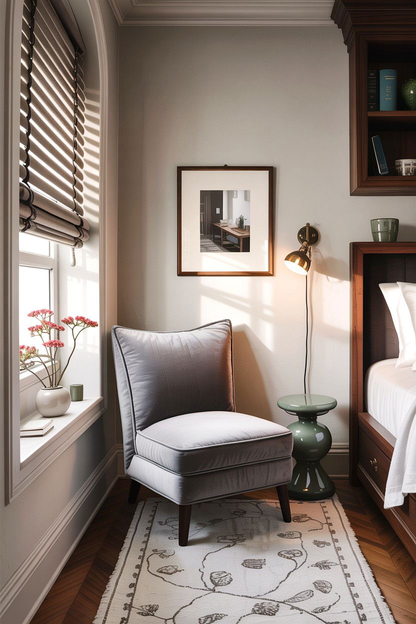 Small bedroom corner chair - 30 bedroom with lounge ideas