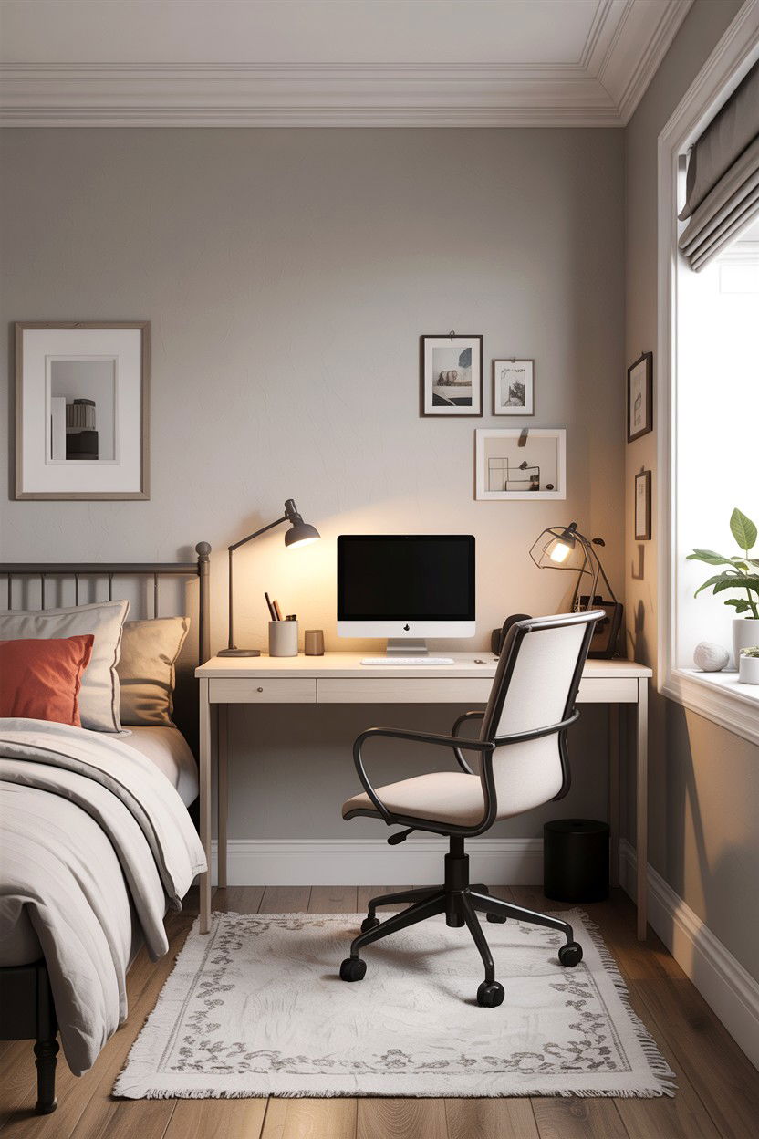 Small bedroom office layout - 30 bedroom workstation designs