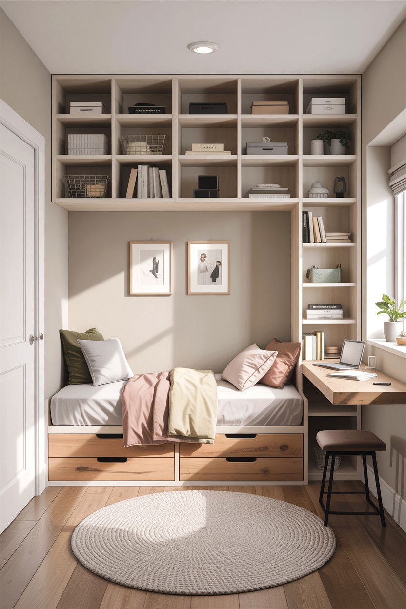 Small bedroom storage - 30 bedroom improvement ideas