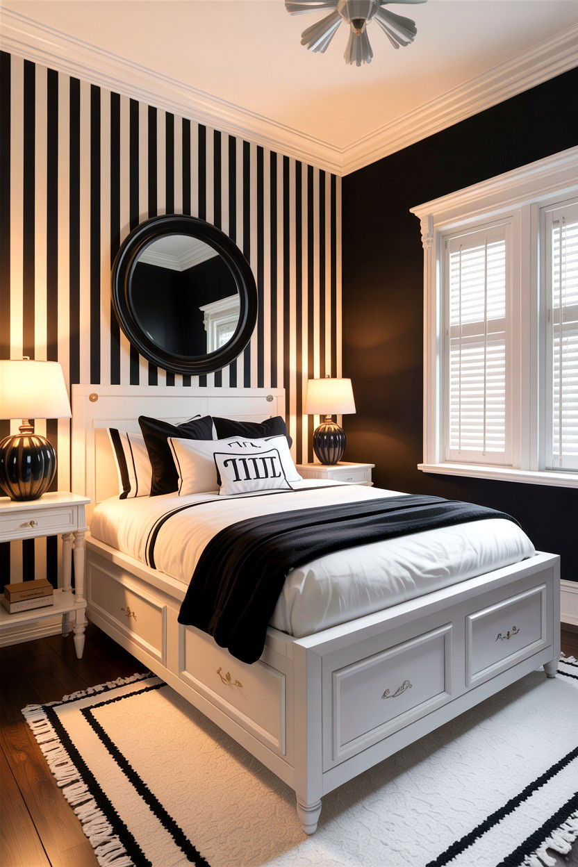 Small black and white bedroom - 30 black and white bedroom ideas