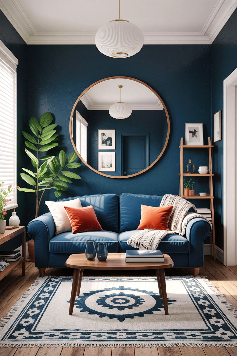 Small indigo room - 30 indigo living room ideas