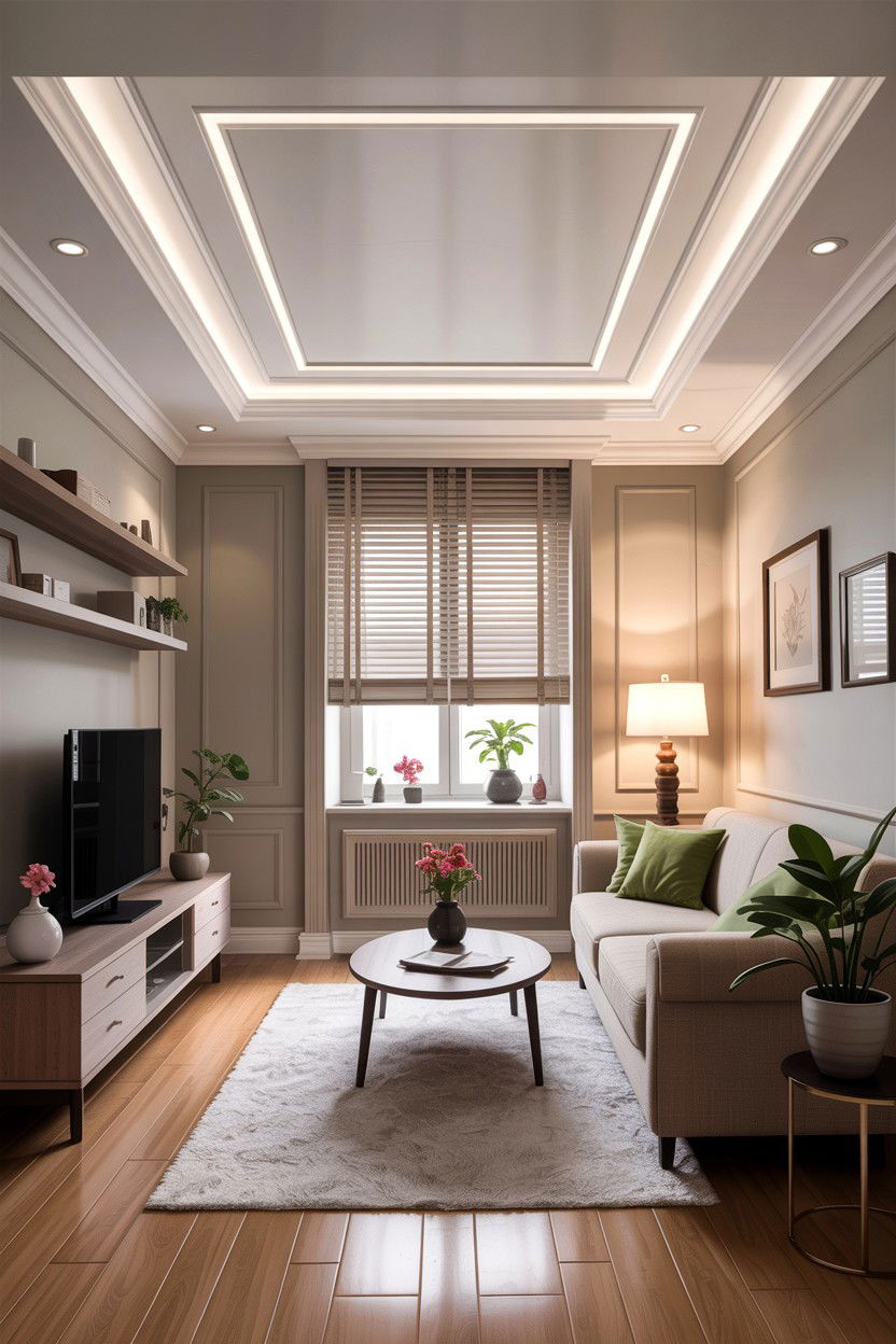 Small living room false ceiling - 30 living room false ceiling designs
