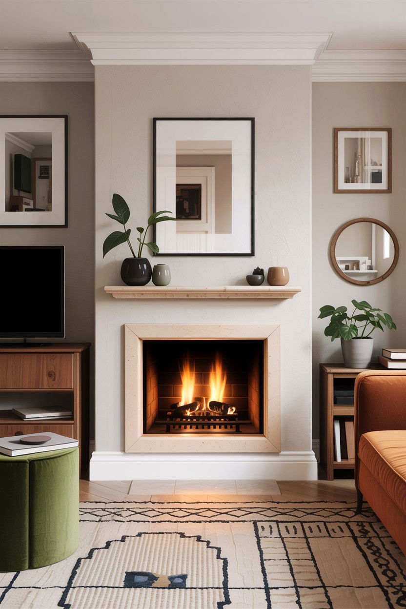 Small living room fireplace - 30 living room fireplace ideas