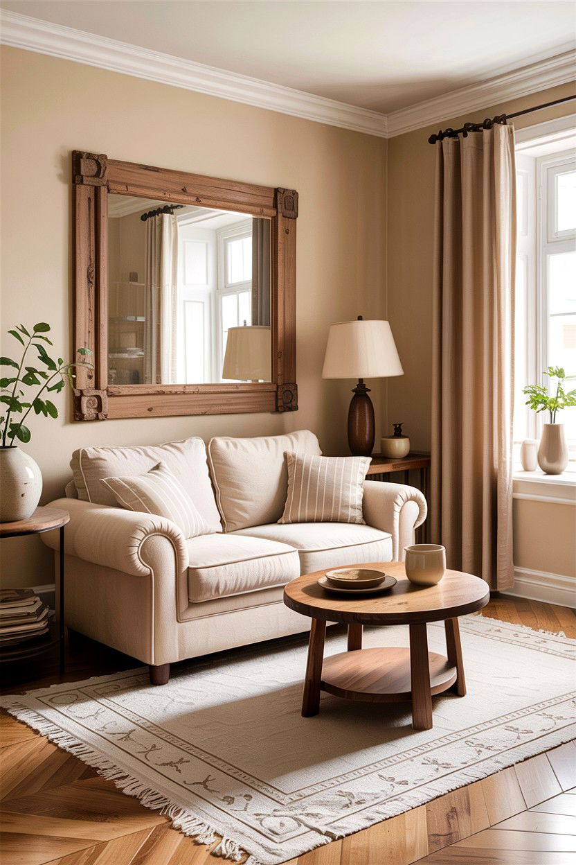 Small rustic beige living room - 30 rustic beige living room ideas