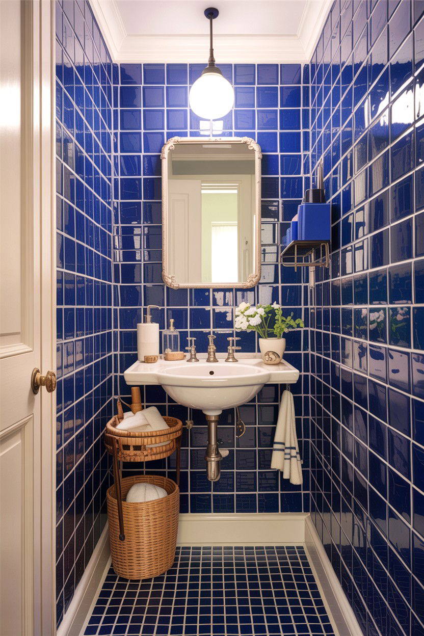 Small square tile bathroom - 30 handmade tile bathroom ideas
