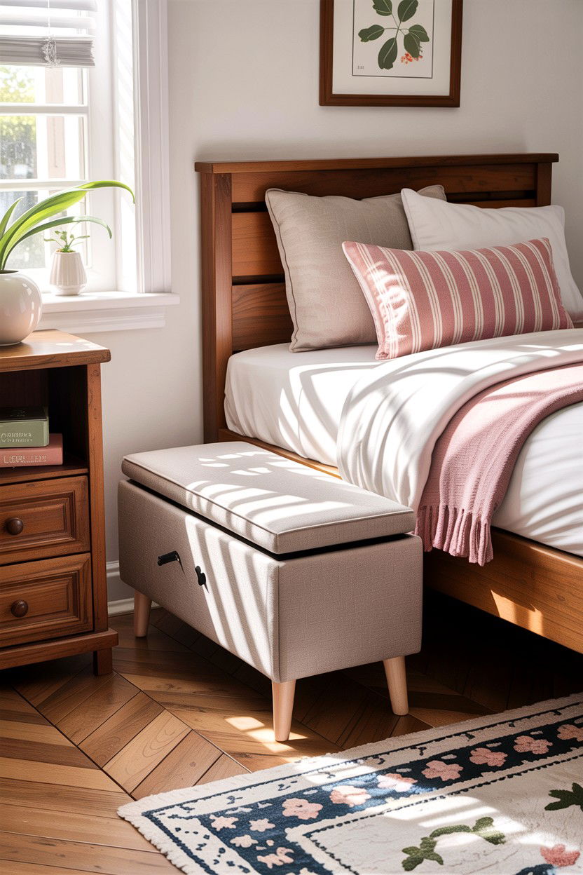 Small storage bench - 30 bedroom storage benches