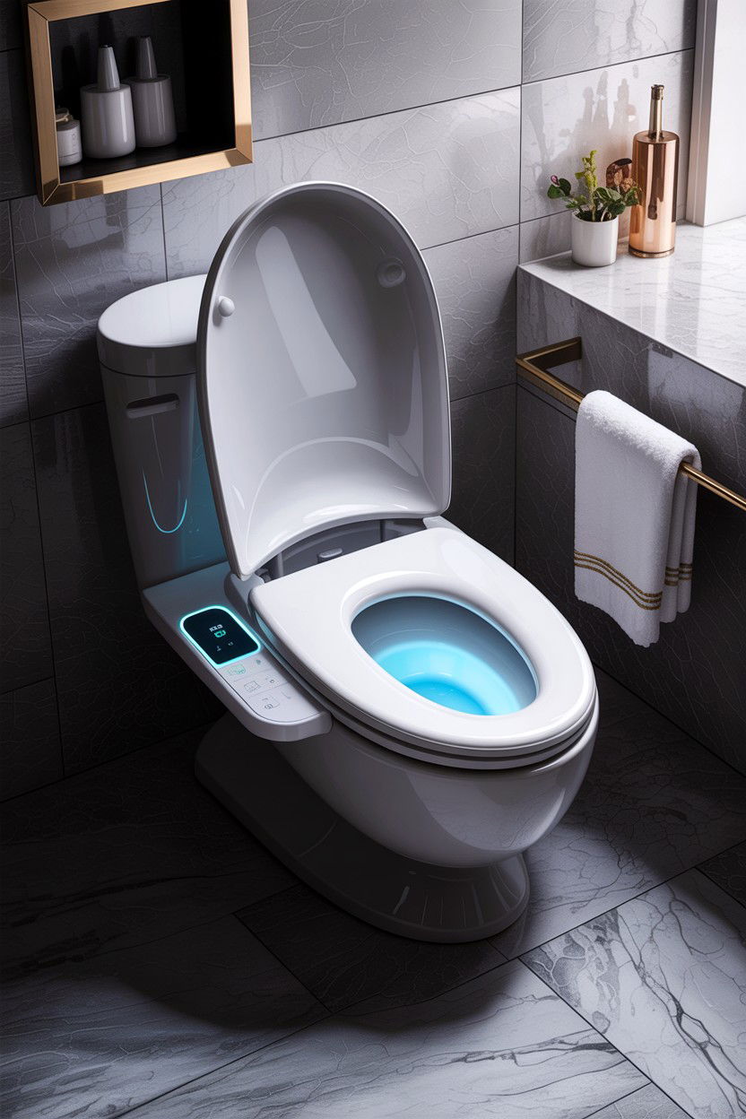 Smart Bidet High Toilet - 30 comfort height toilet ideas