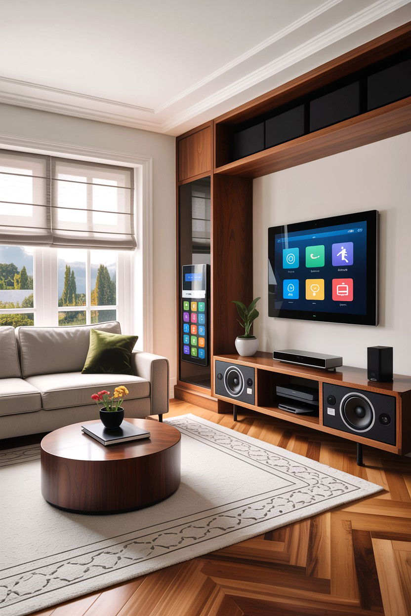 Smart Home Technology Integration - 30 empty nester living room ideas