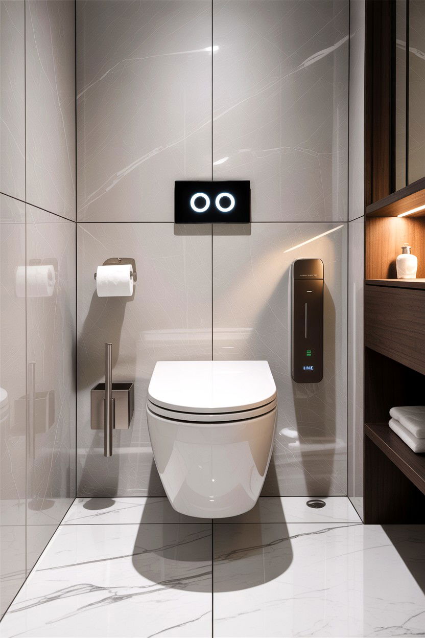 Smart Toilet - 30 bathroom automation ideas