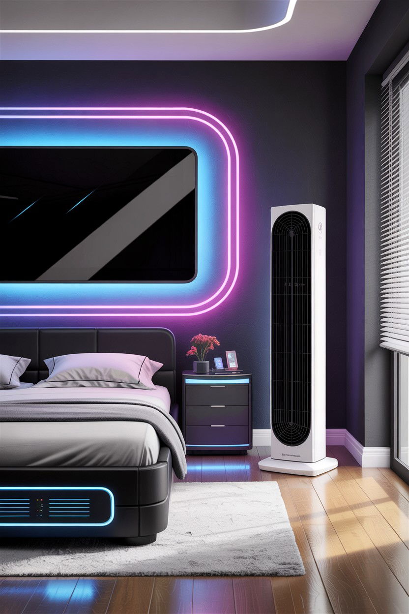 Smart Tower Fan - 30 bedroom tower fans