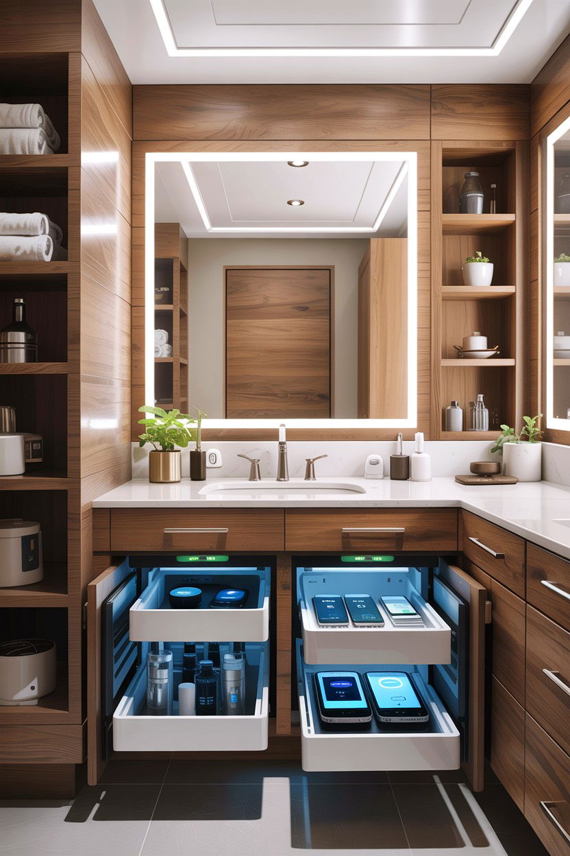 Smart Vanity - 30 bathroom automation ideas