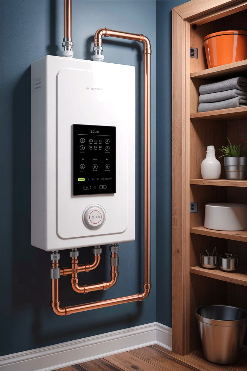 Smart Water Heater - 30 bathroom automation ideas