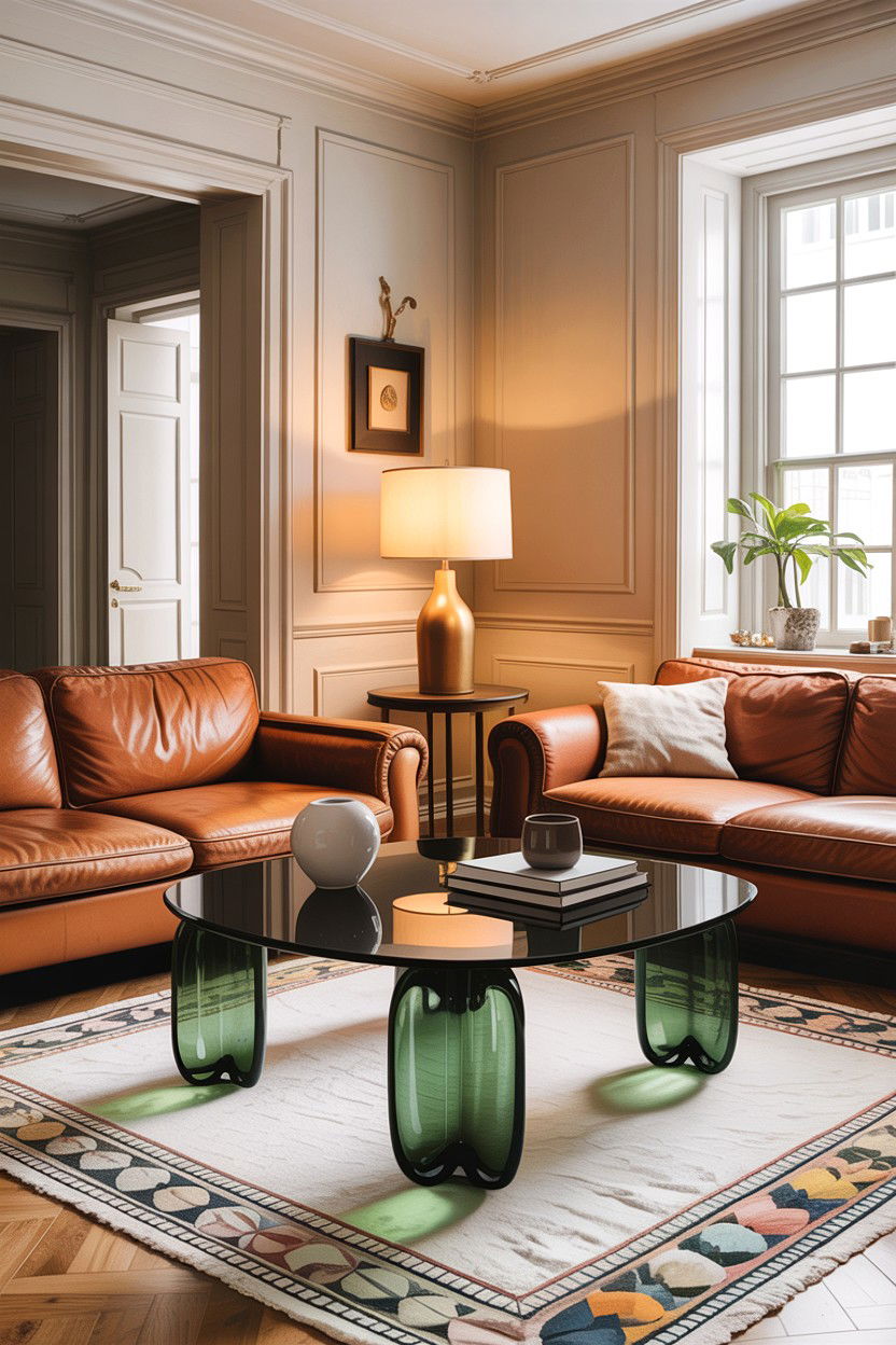 Smoked Glass Coffee Table - 30 living room glass coffee tables