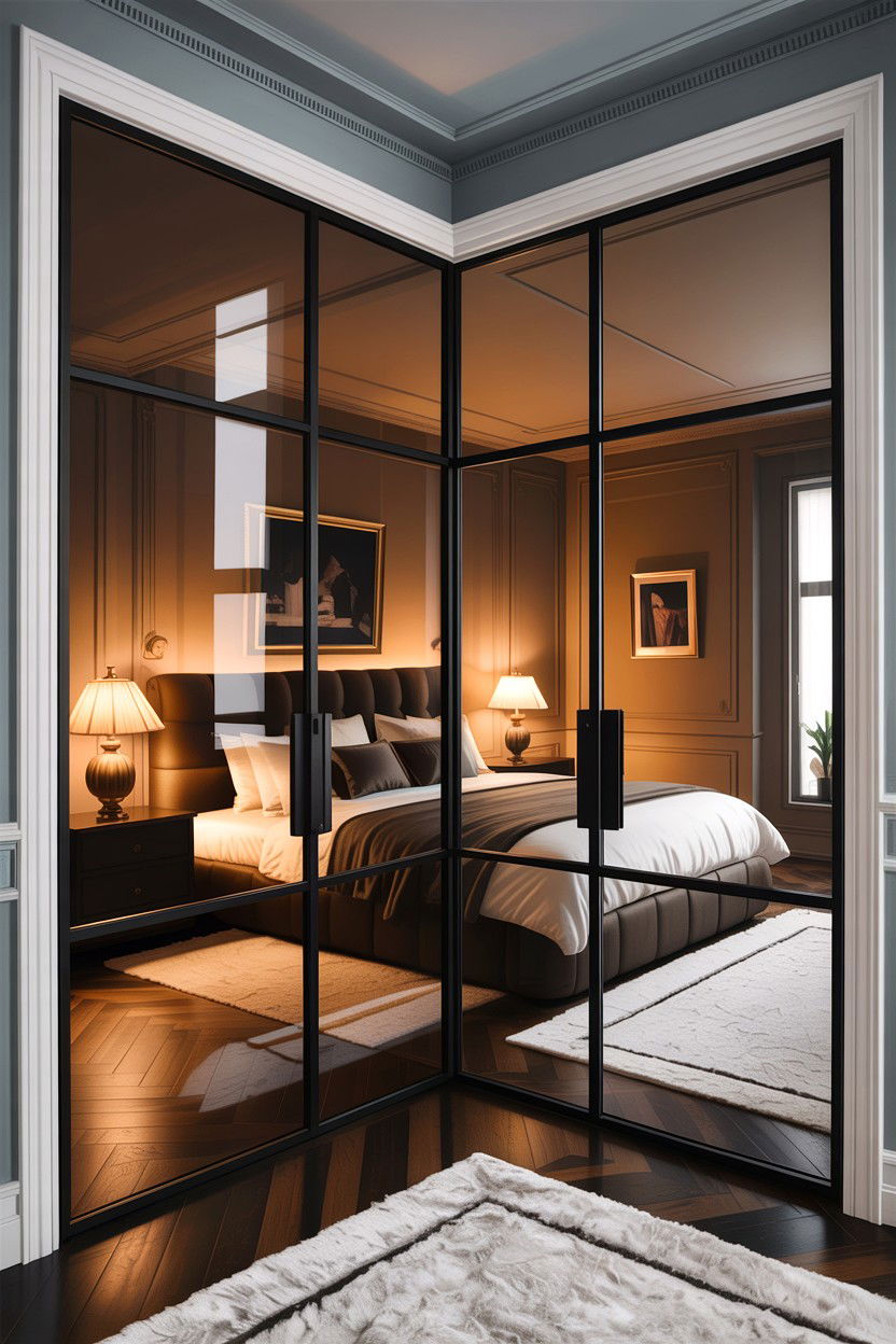Smoked Glass Door Bedroom - 30 bedroom glass doors