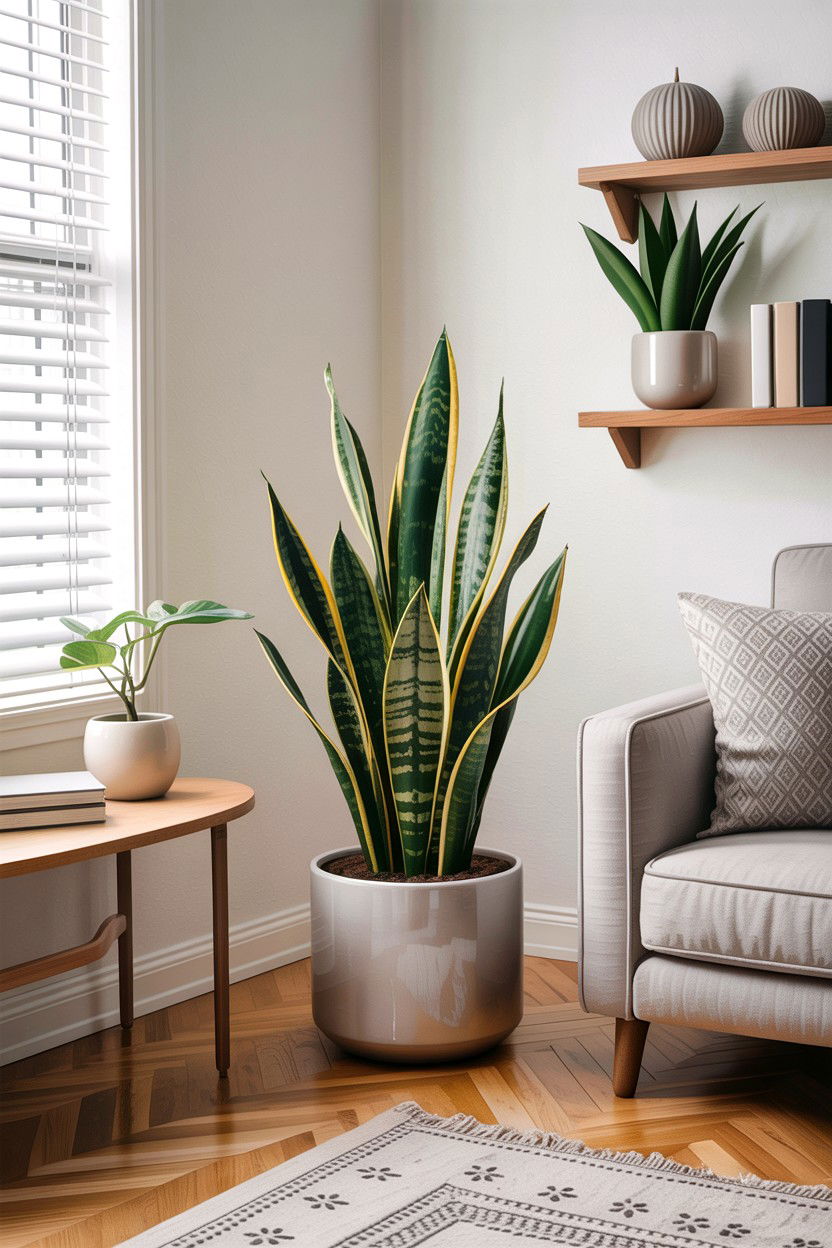 Snake Plant - 30 living room air purifying plants