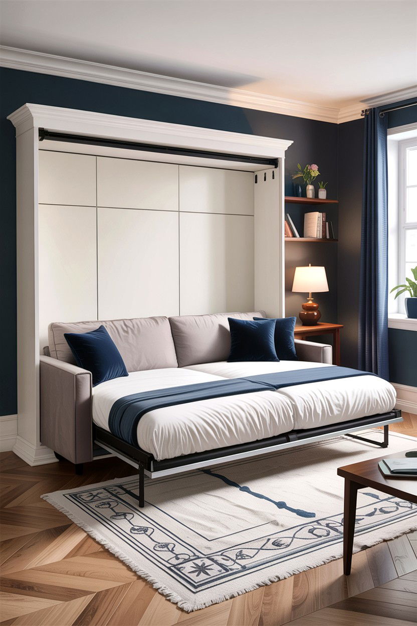 Sofa Murphy Bed - 30 bedroom hidden bed ideas