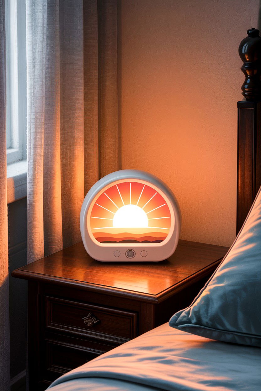 Soft Glow Sunrise Alarm Clock - 30 bedroom sunrise alarm clocks