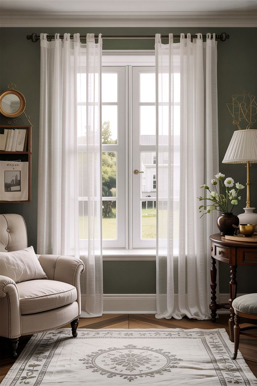 Soft Linen Curtains - 30 fixer upper living room ideas
