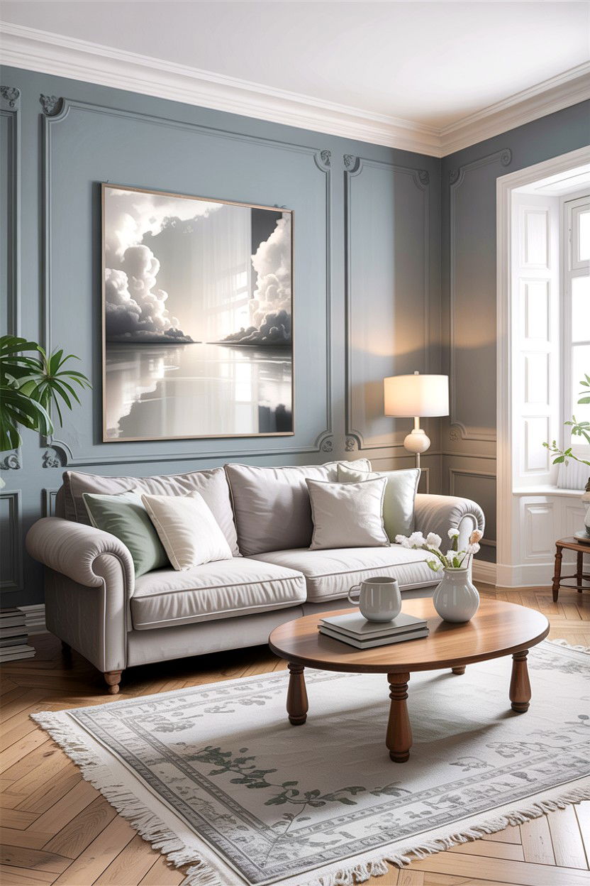 Soft grey living room - 30 cool toned living room ideas