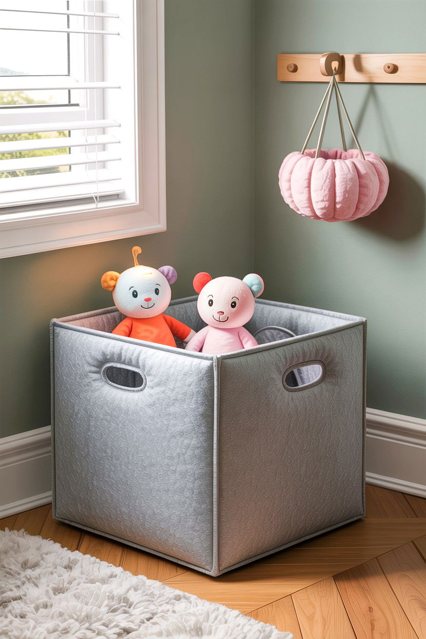 Soft sided storage cube - 30 bedroom under bed storage ideas