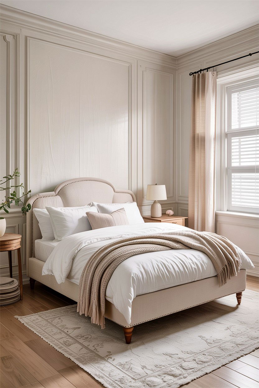 Soft white bedroom - 30 bedroom paint colors
