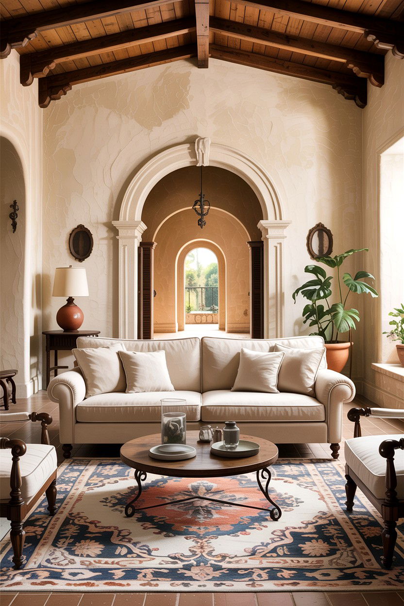 Spanish Plaster Living Room - 30 living room Spanish furniture ideas