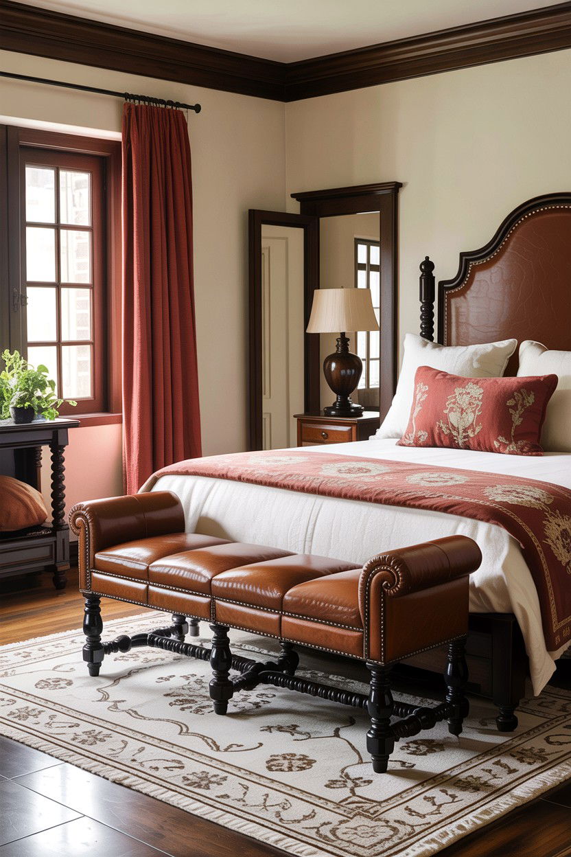 Spanish Style Bench For Bedroom - 30 Spanish bedroom ideas