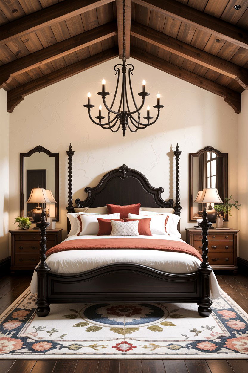 Spanish Style Chandelier Bedroom - 30 Spanish bedroom ideas