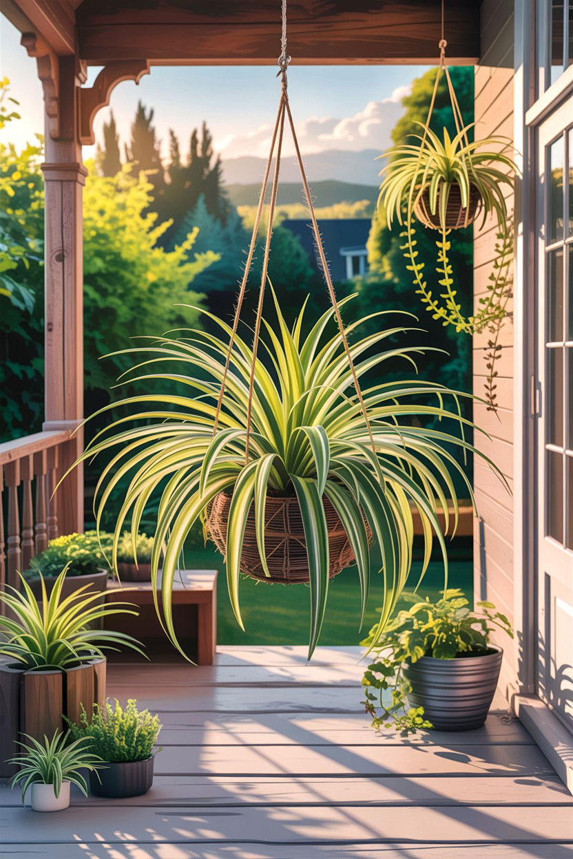 Spider Plant - 30 living room air purifying plants