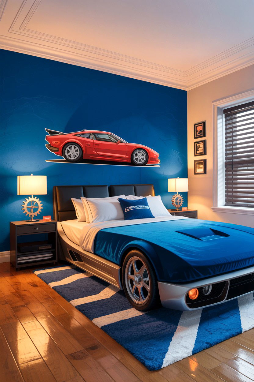 Sports car bedroom - 30 car themed bedroom ideas