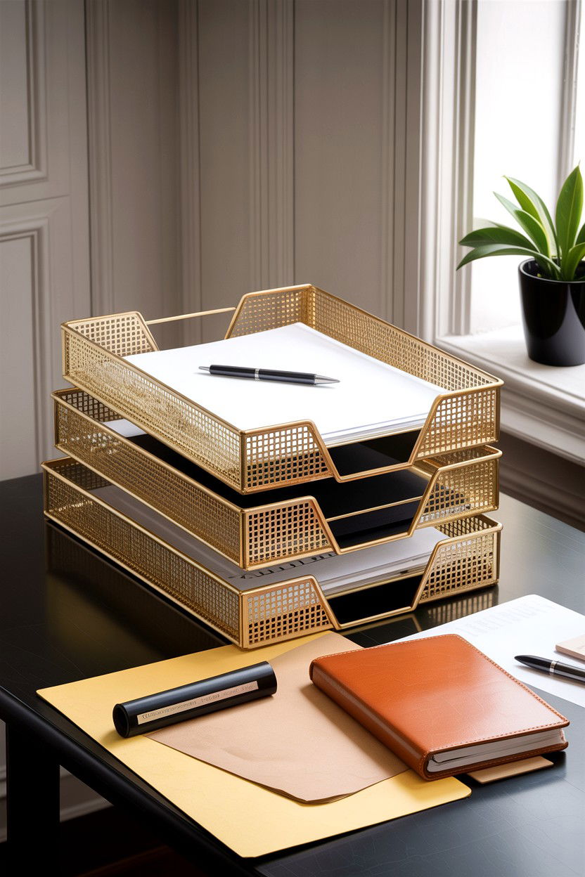 Stackable File Trays - 30 bedroom stackable furniture ideas