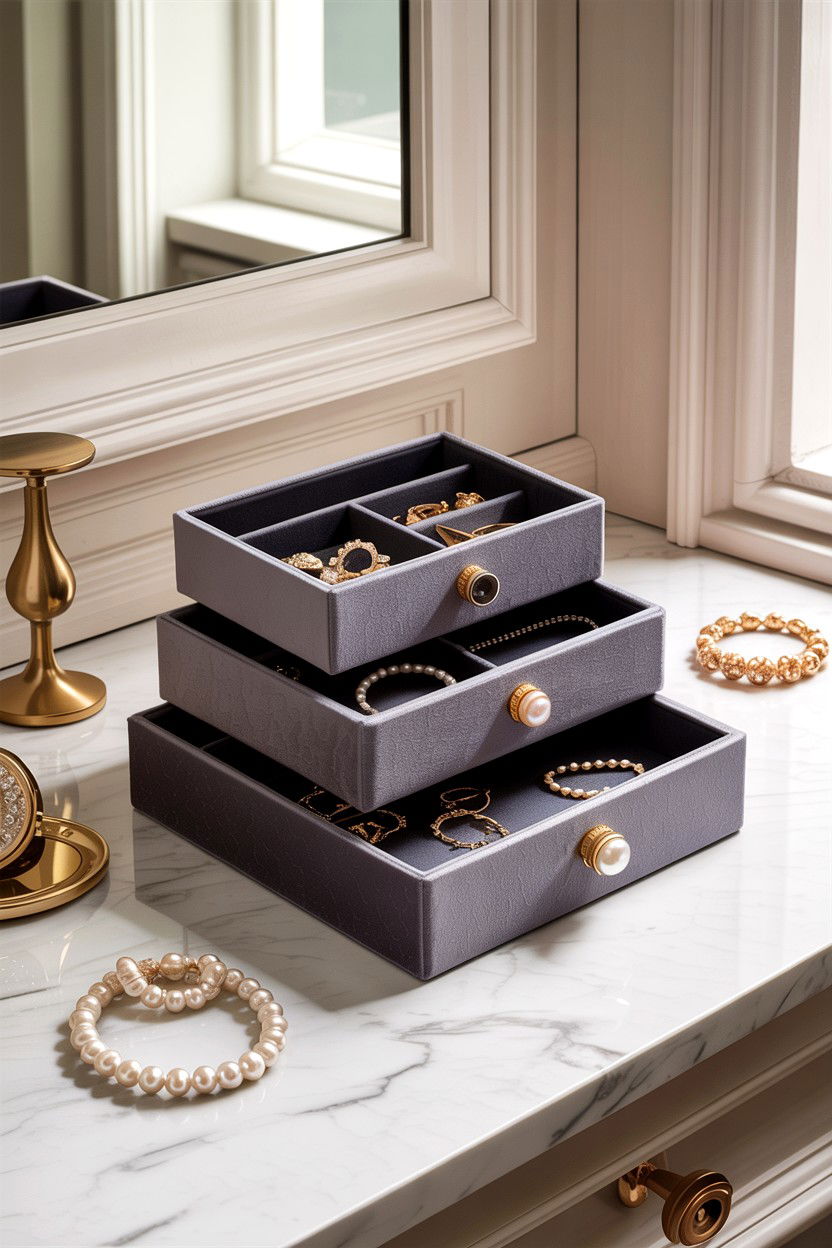 Stackable Jewelry Boxes - 30 bedroom stackable furniture ideas