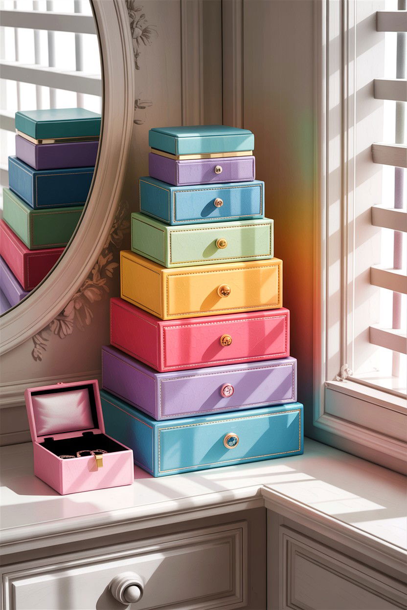 Stackable Jewelry Boxes - 30 bedroom jewelry boxes