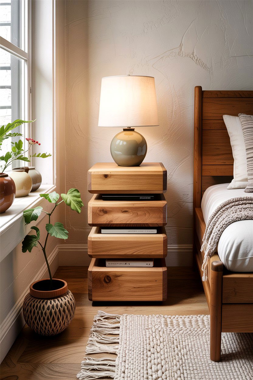 Stackable Nightstand - 30 bedroom stackable furniture ideas