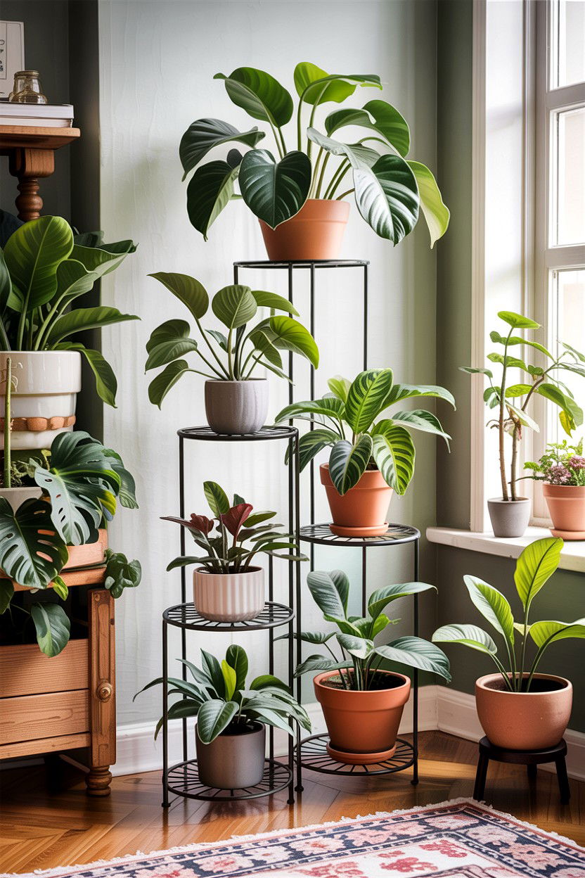 Stackable Plant Stand - 30 bedroom stackable furniture ideas