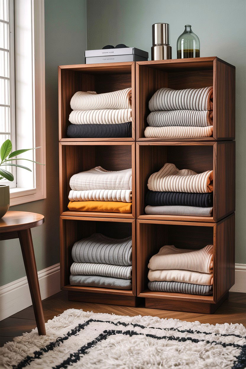 Stackable Storage Cubes - 30 bedroom stackable furniture ideas